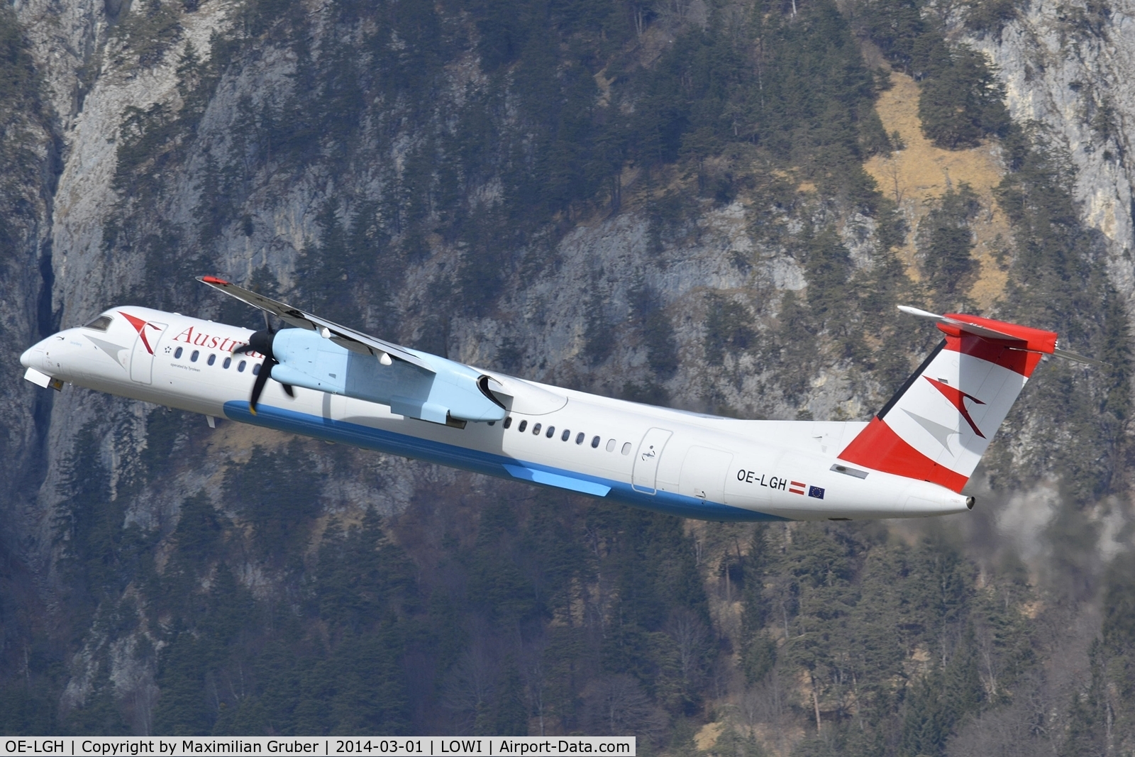 OE-LGH, 2002 De Havilland Canada DHC-8-402Q Dash 8 C/N 4075, Austrian/Tyrolean