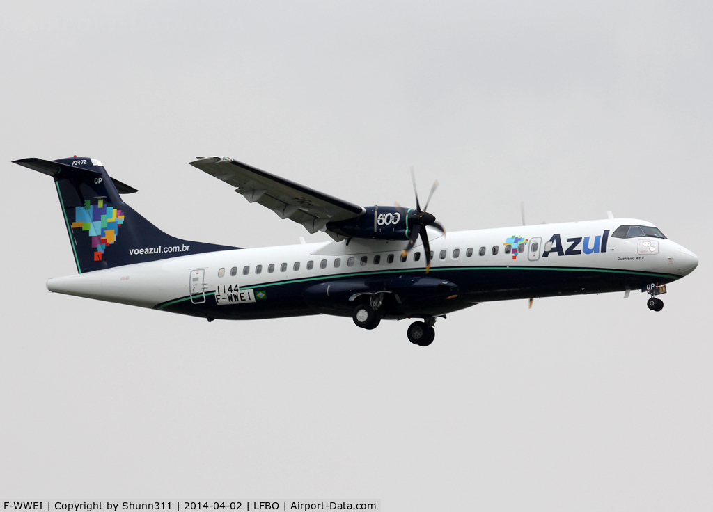 F-WWEI, 2014 ATR 72-600 C/N 1144, C/n 1144 - To be PR-AQP