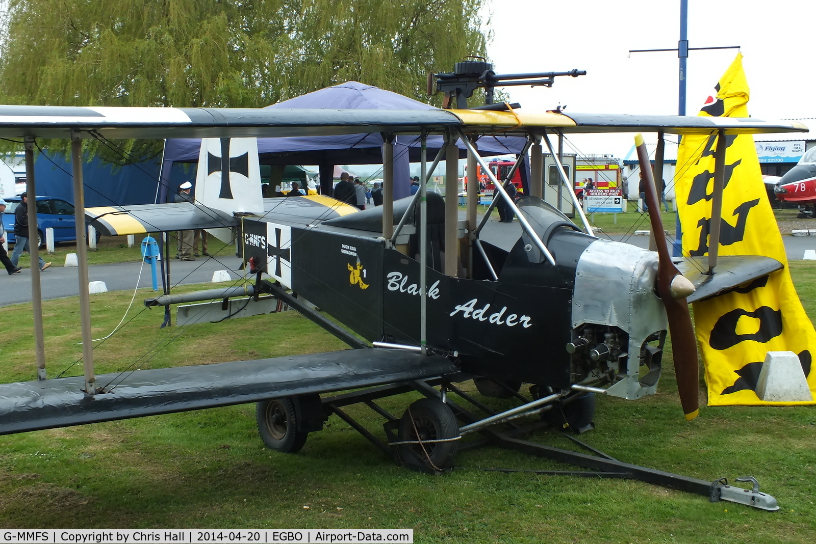 G-MMFS, 1983 Micro Biplane Aviation Tiger Cub 440 C/N SO64, at the Wings and Wheels fly in