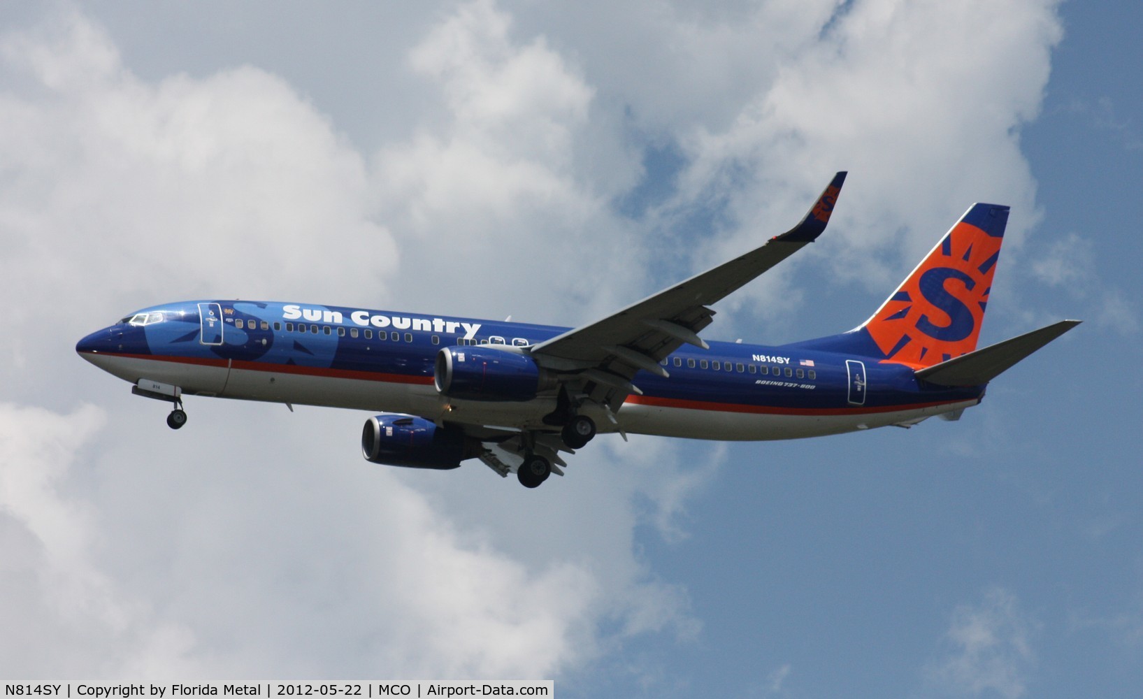 N814SY, 2001 Boeing 737-8BK C/N 30620, Sun Country 737-800