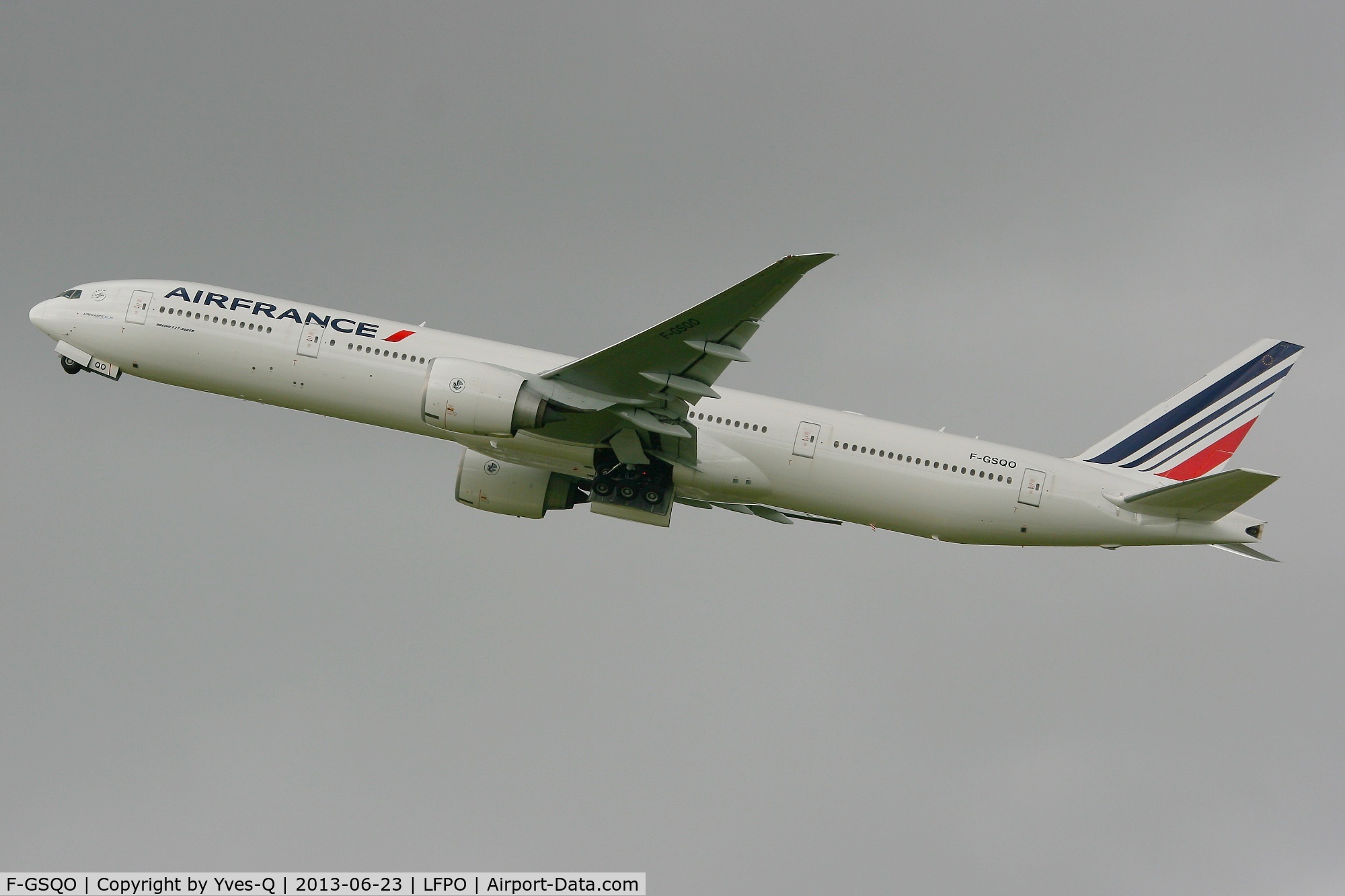 F-GSQO, 2006 boeing 777-328/ER C/N 32961, Boeing 777-328 (ER), Take off Rwy 24, Paris-Orly Airport (LFPO-ORY)