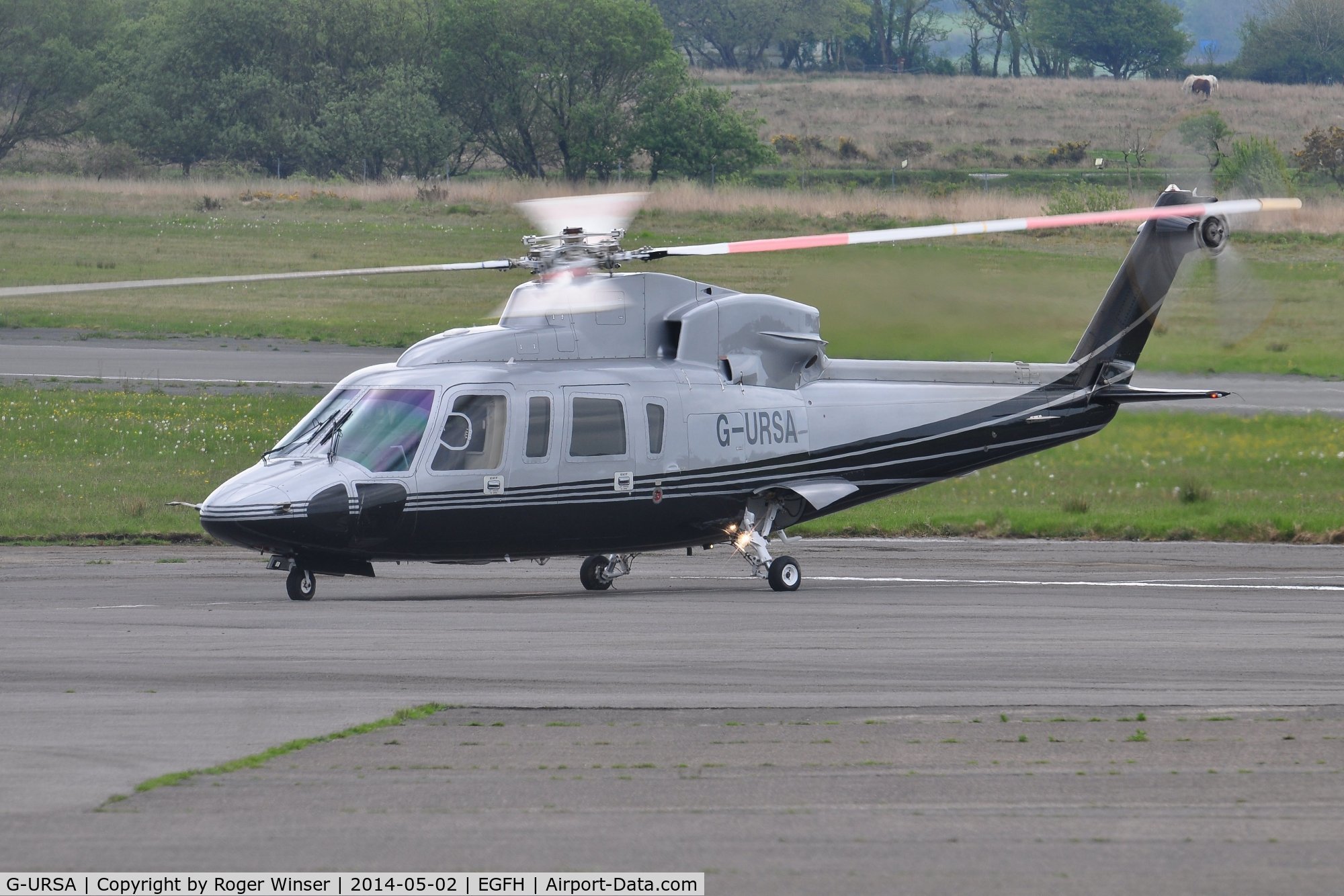 G-URSA, 2007 Sikorsky S-76C C/N 760699, Visiting helicopter operated by Capital Air Services. Previously registered N2582J.