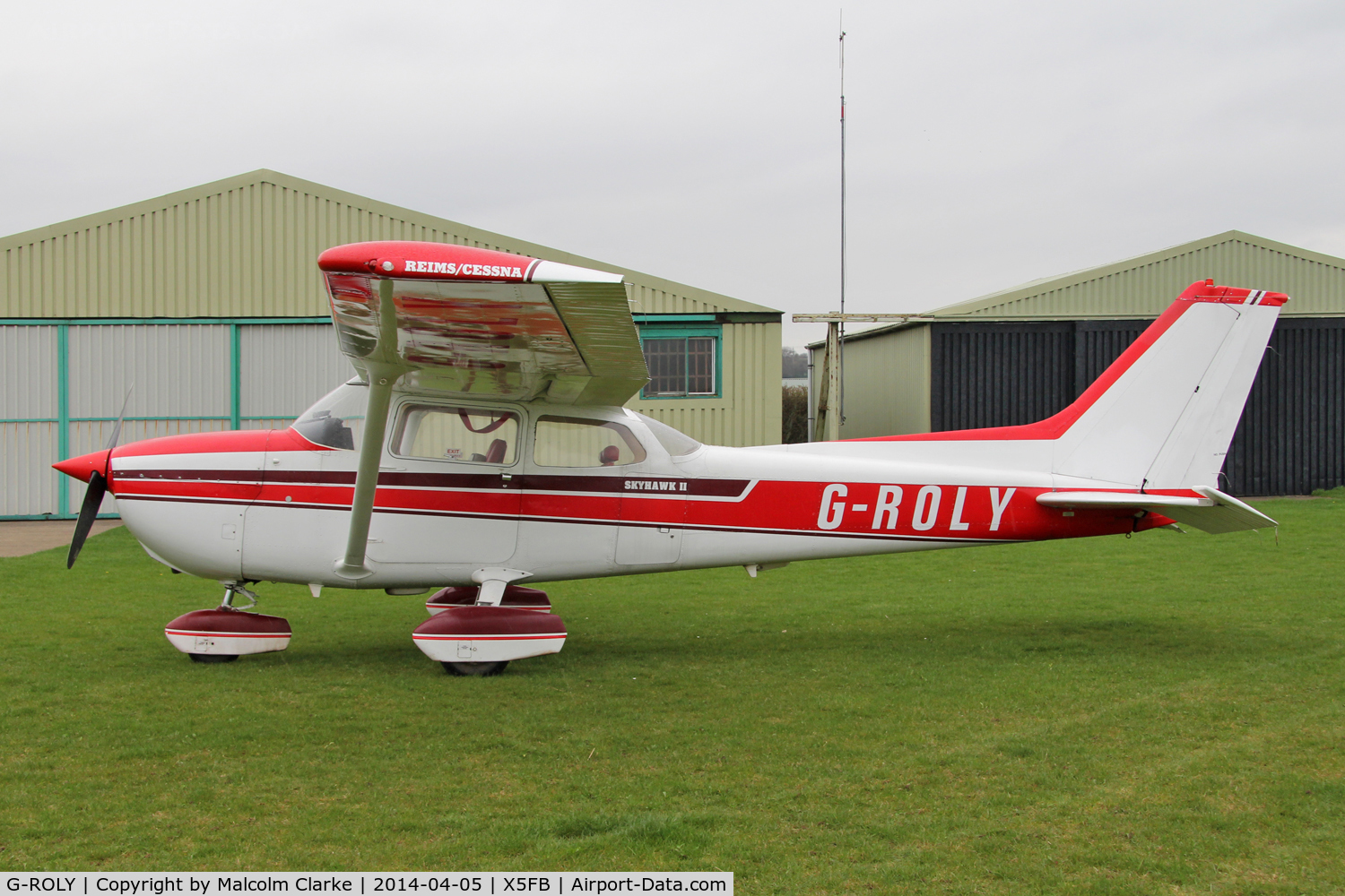 G-ROLY, 1980 Reims F172N Skyhawk C/N 1945, Reims F172M, Fishburn Airfield UK, April 2014.