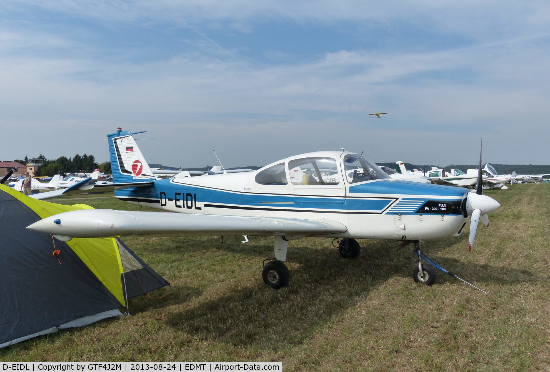 D-EIDL, Fuji FA-200-180 Aero Subaru C/N 206, D-EIDL  at Tannheim 24.8.13