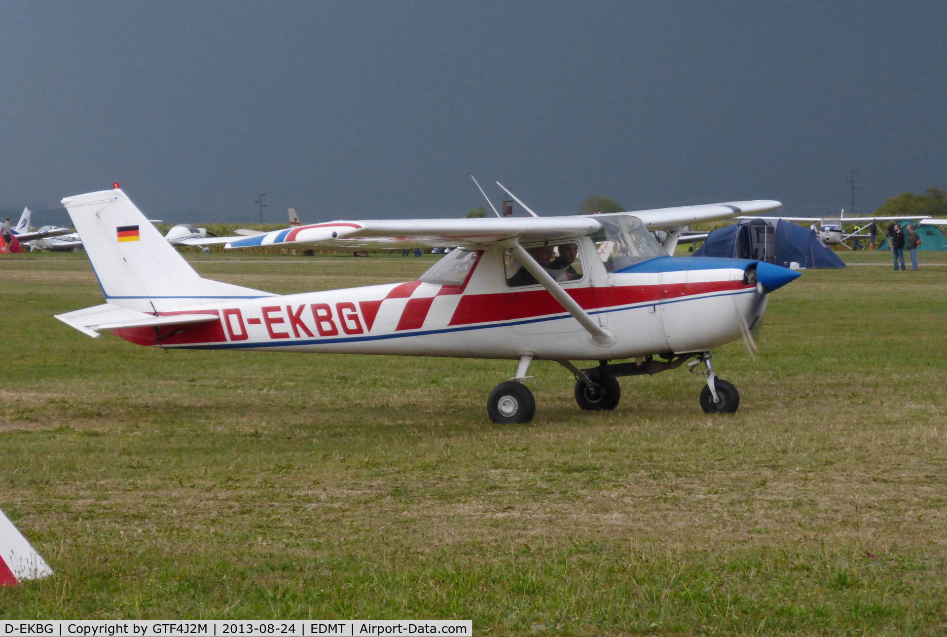 D-EKBG, Reims FA150K Aerobat C/N FA1500052, D-EKBG  at Tannheim 24.8.13