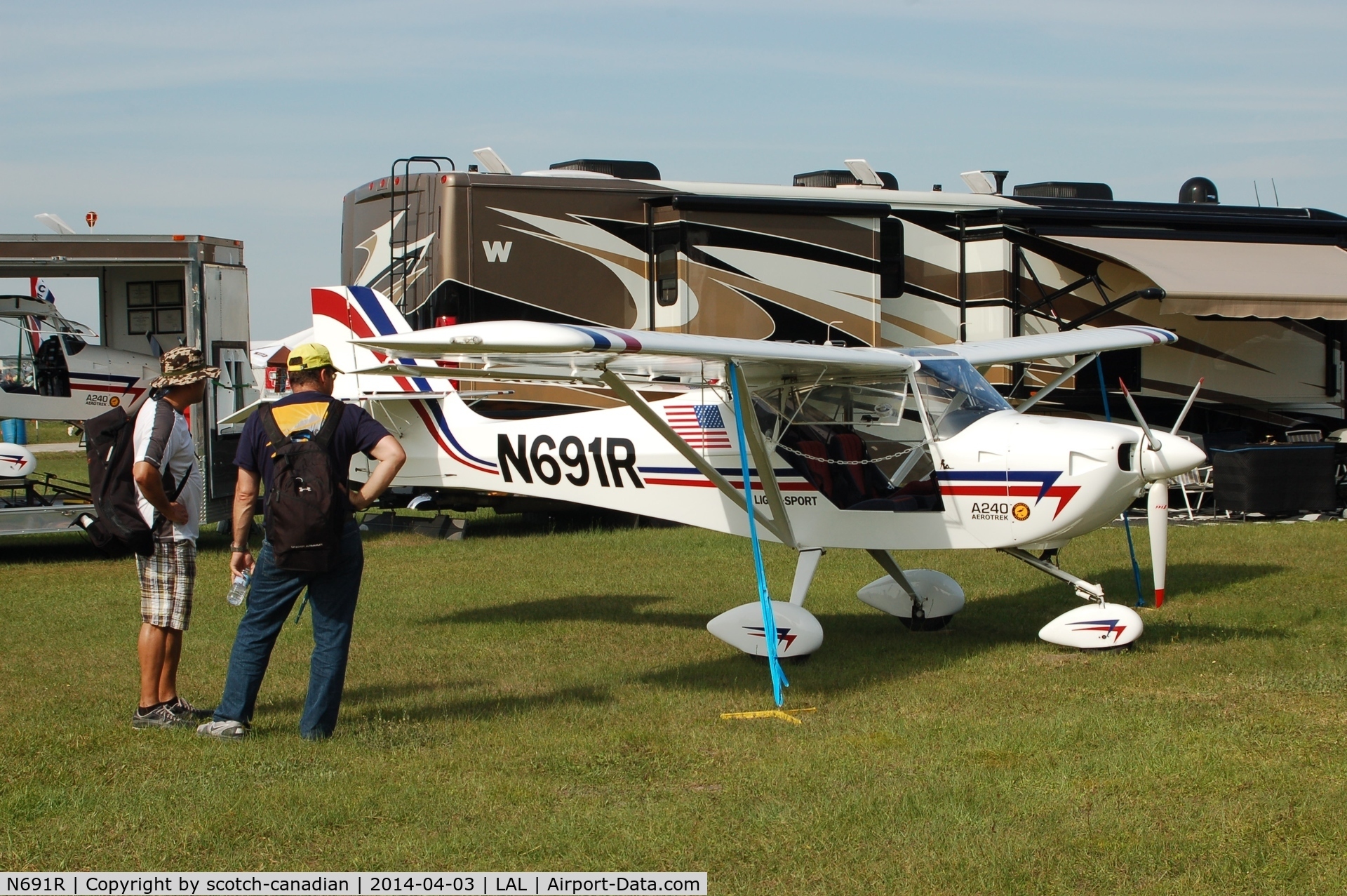N691R, Aeropro Eurofox LSA 3K C/N 27809, Aerotrek A240, N691R, at 2014 Sun n Fun, Lakeland Linder Regional Airport, Lakeland, FL
