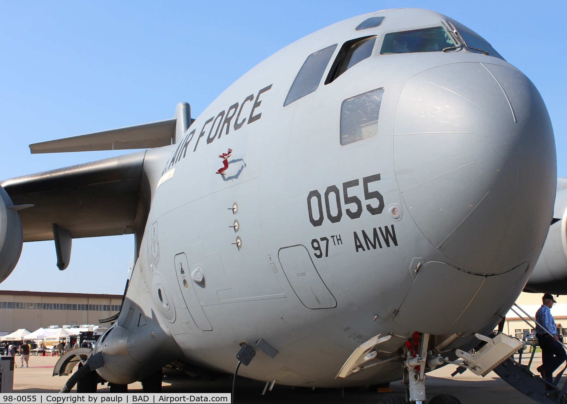 98-0055, 1998 Boeing C-17A Globemaster III C/N F-58/P-55, At Barksdale Air Force Base.