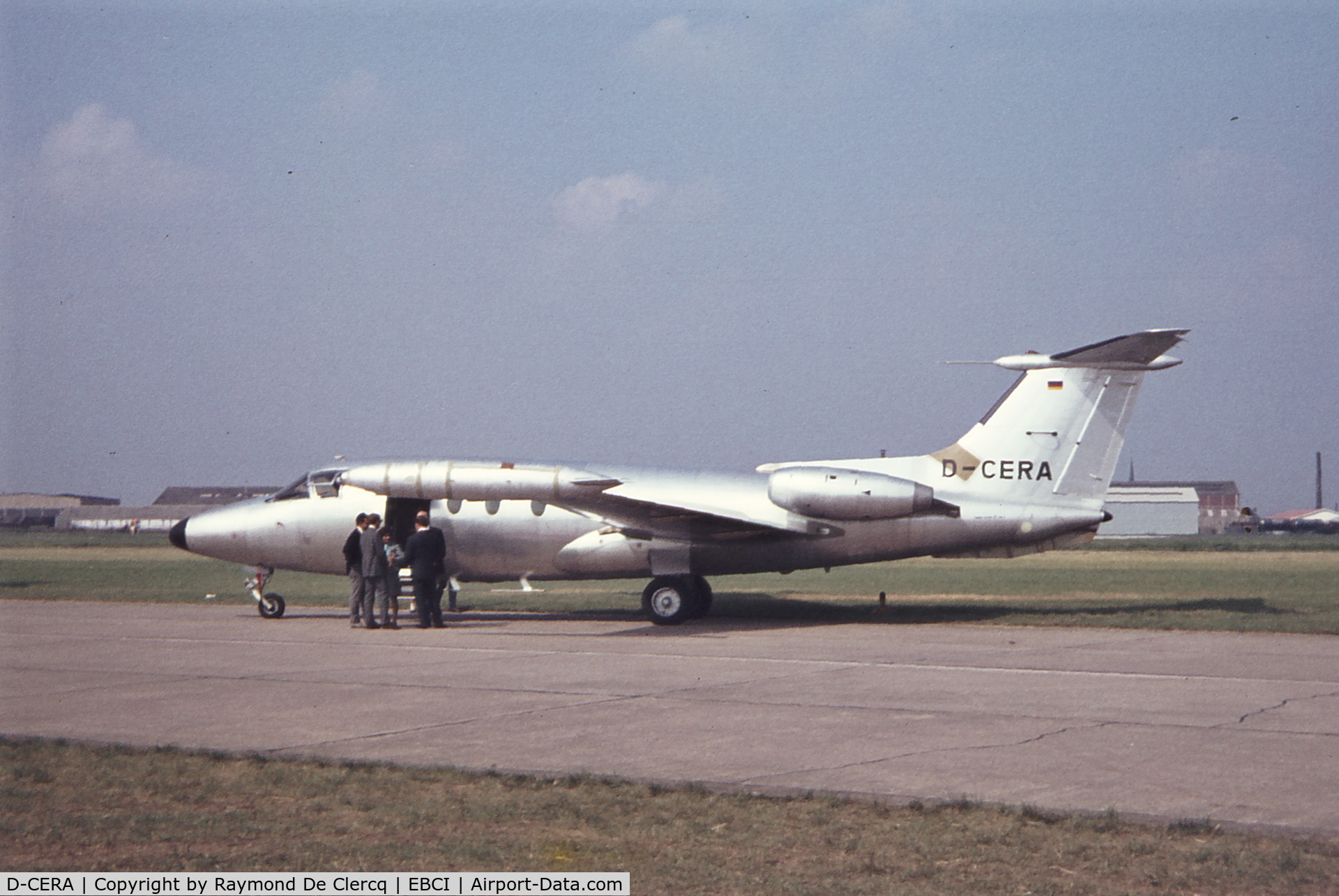 D-CERA, 1967 Hamburger Flugzeugbau HFB-320 Hansa Jet C/N 1031, Gosselies  1968