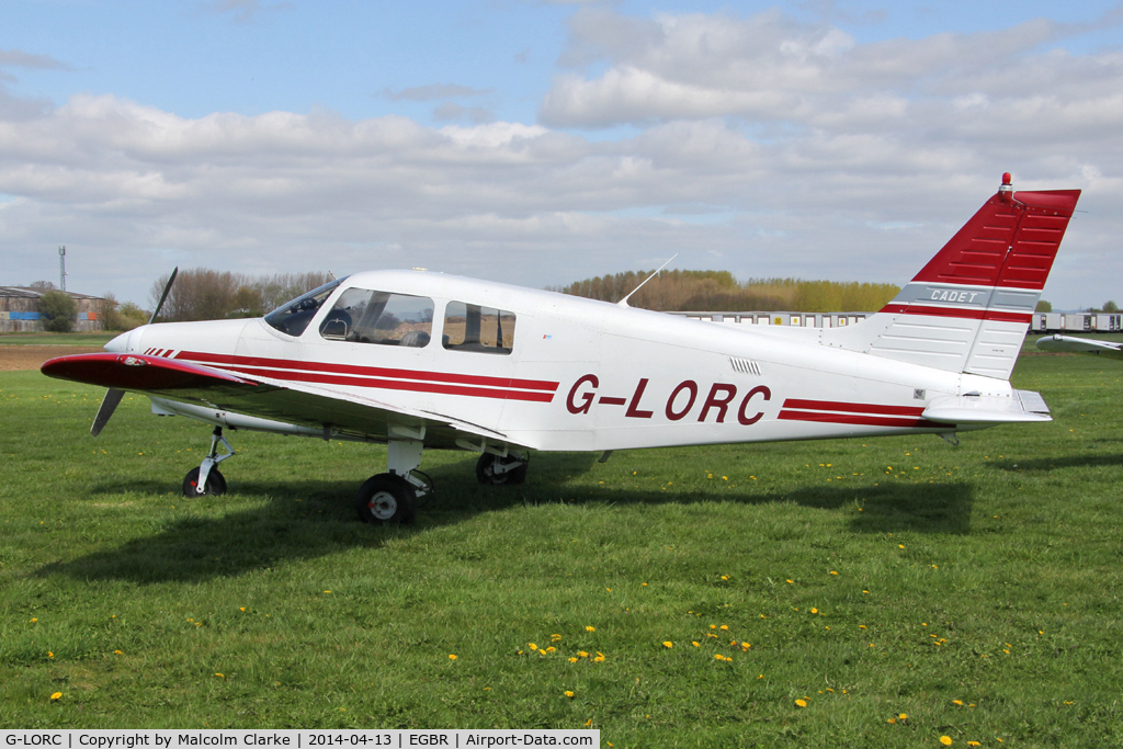 G-LORC, 1992 Piper PA-28-161 Cadet C/N 2841339, Piper PA-28-161 Cadet at The Real Aeroplane Club's Early Bird Fly-In, Breighton Airfield, April 2014.