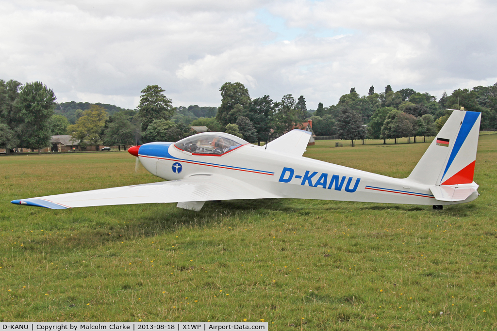 D-KANU, Schleicher ASK-16 C/N 16023, Schleicher ASK-16 at The De Havilland Moth Club's 28th International Moth Rally at Woburn Abbey. August 2013.