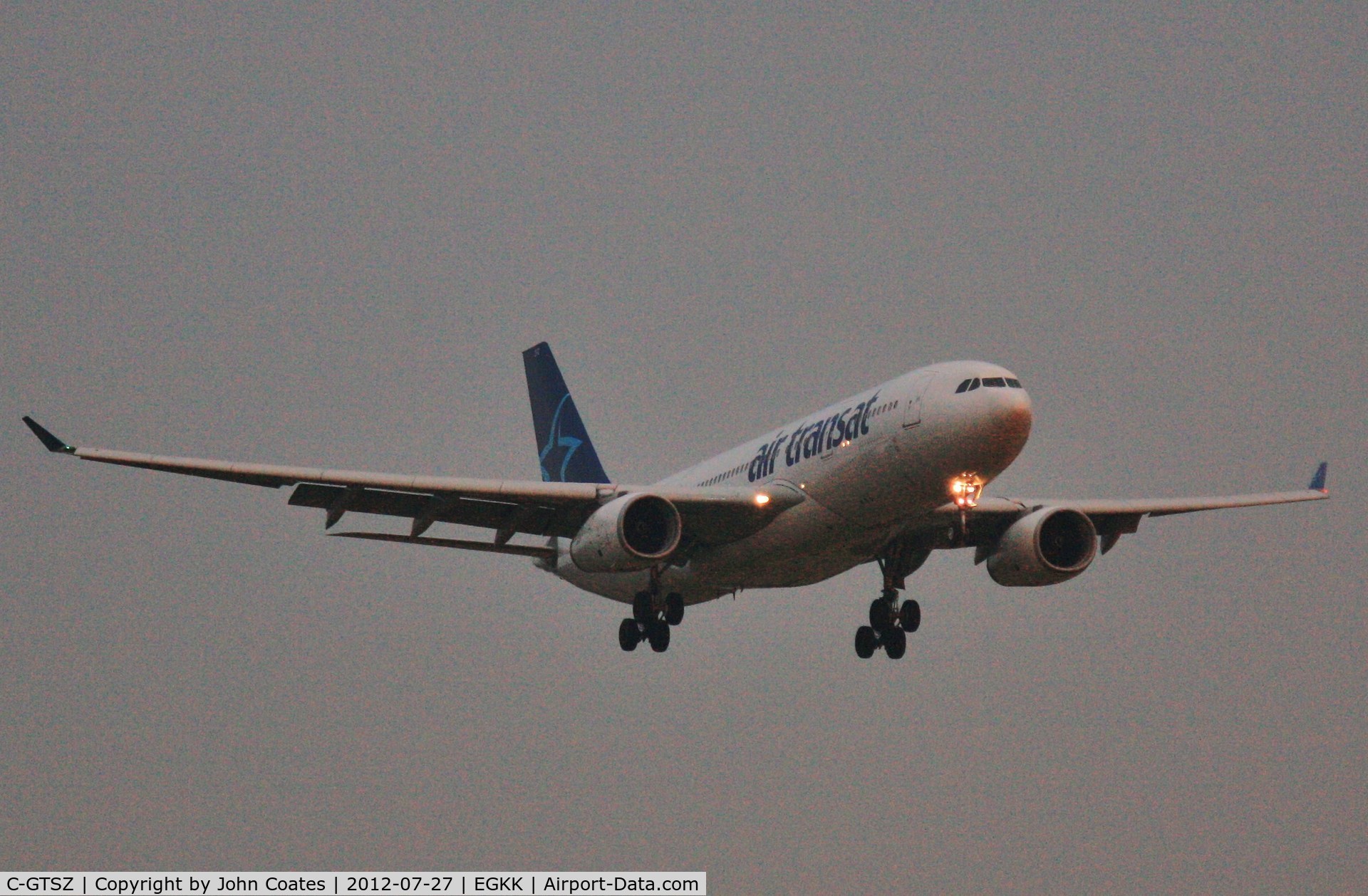 C-GTSZ, 2008 Airbus A330-243 C/N 971, Dawn arrival