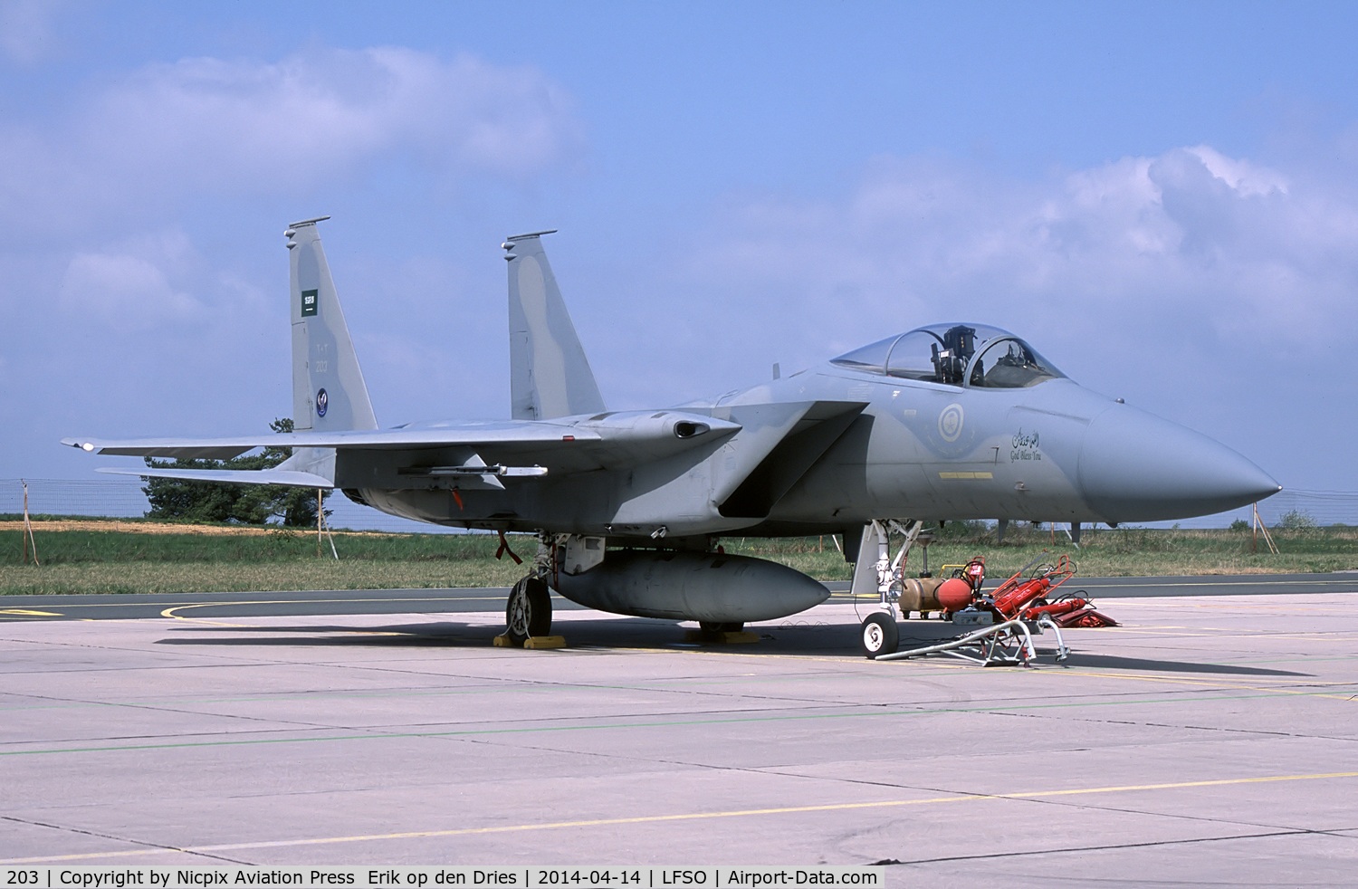 203, McDonnell Douglas F-15C Eagle C/N 0780/034, Saudi Arabia AF F-15C 203 was obtained from the USAF where it flew as 80-0095