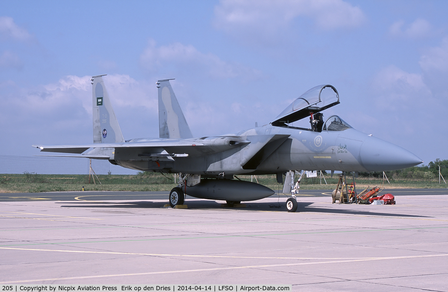 205, McDonnell Douglas F-15C Eagle C/N 0726/012, 205 is a RSAAF F-15C and flew as 80-0073 in USAF Sevice