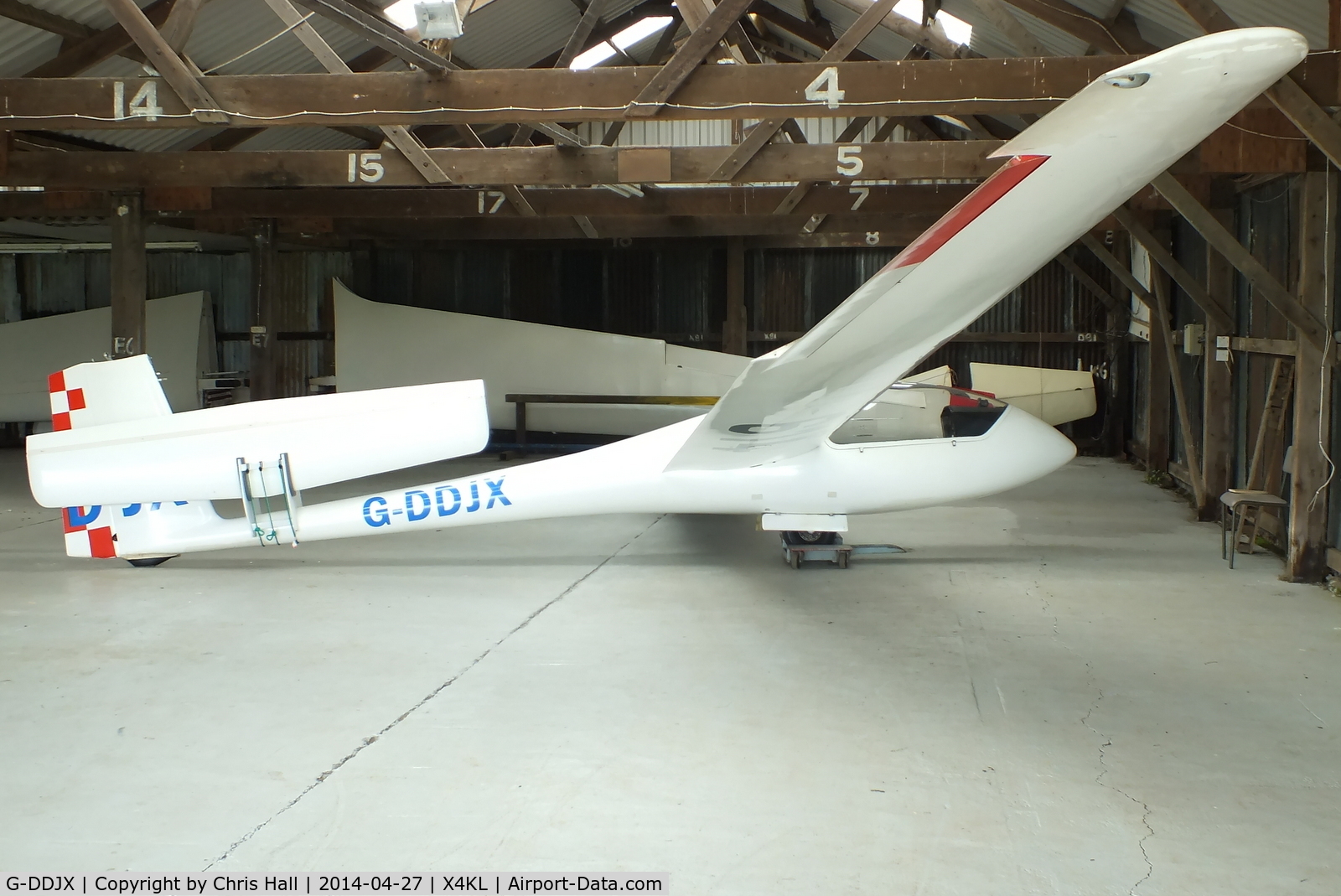 G-DDJX, 1976 Grob G-102 Astir CS C/N 1259, Trent Valley Gliding Club, Kirton in Lindsay