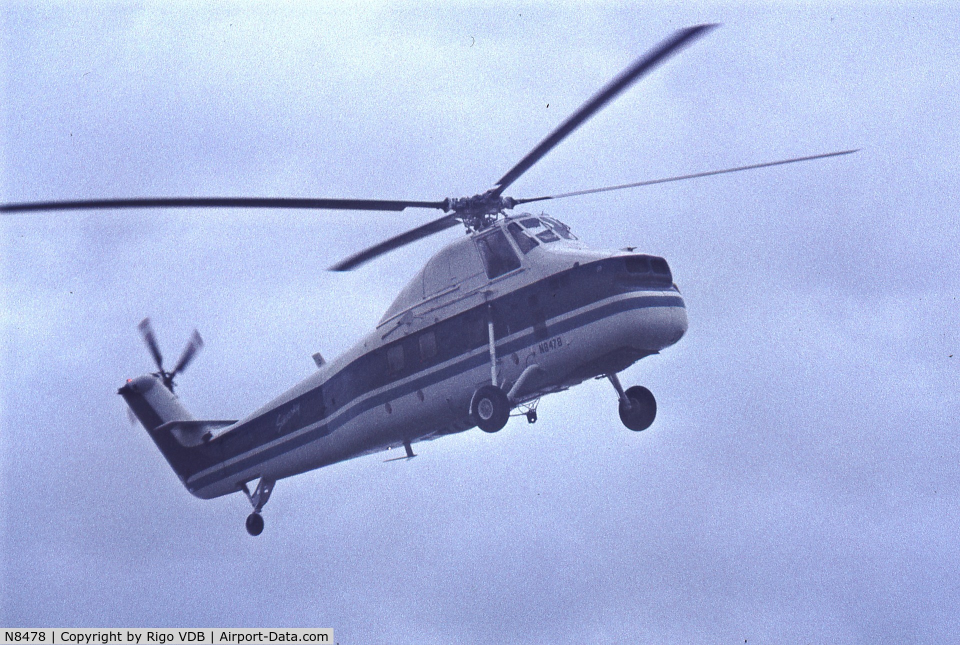 N8478, Sikorsky S-58T C/N 58-775, Farnborough; early Seventies.