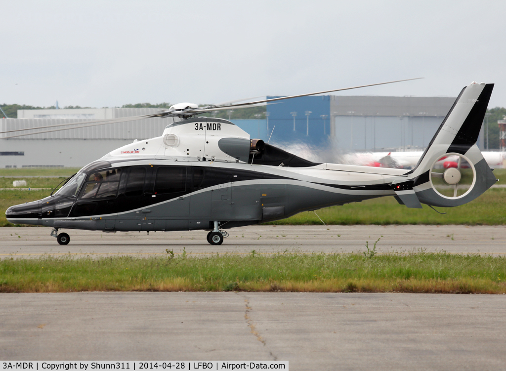 3A-MDR, 2013 Eurocopter EC-155B-1 C/N 6968, Taxiing for departure