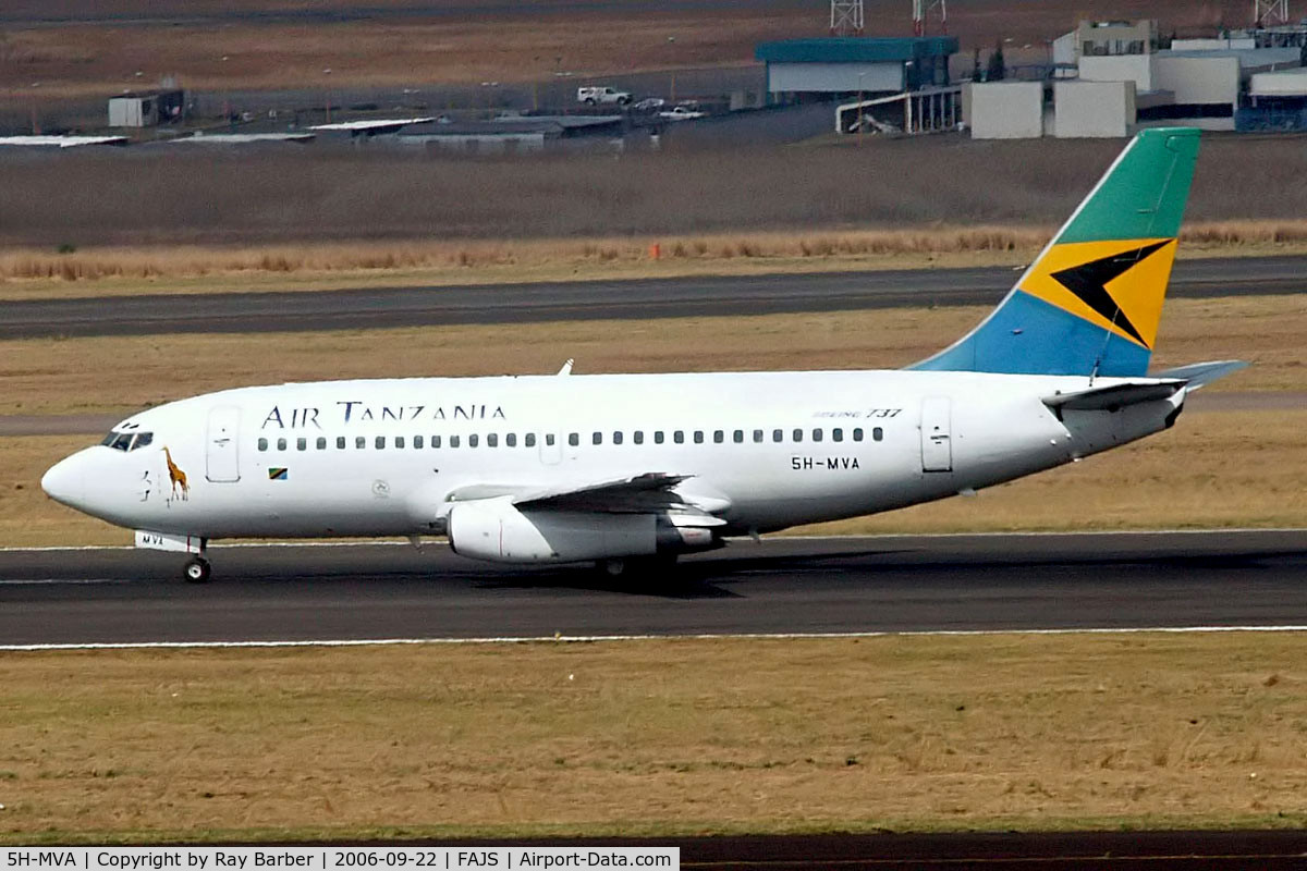 5H-MVA, 1980 Boeing 737-236 C/N 22031, Boeing 737-236 [22031] (Air Tanzania) Johannesburg Int~ZS 22/09/2006