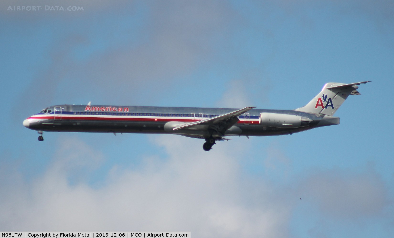 N961TW, 1999 McDonnell Douglas MD-83 (DC-9-83) C/N 53611, American MD-83