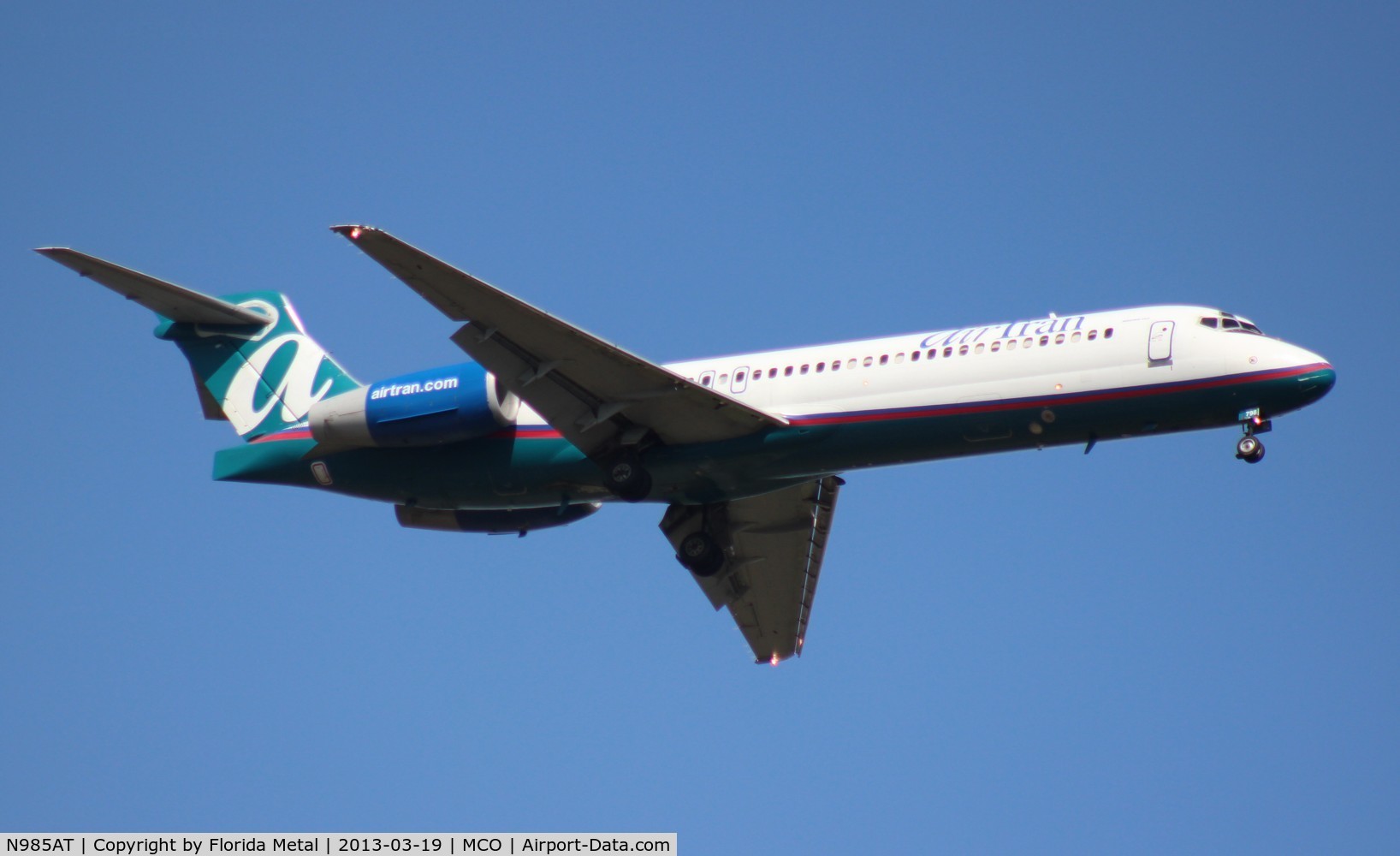 N985AT, 2001 Boeing 717-200 C/N 55090, Air Tran 717