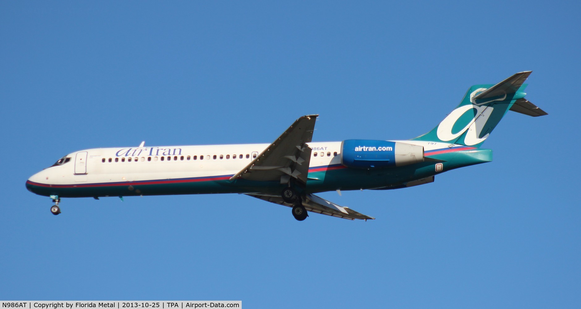 N986AT, 2001 Boeing 717-200 C/N 55089, Air Tran 717