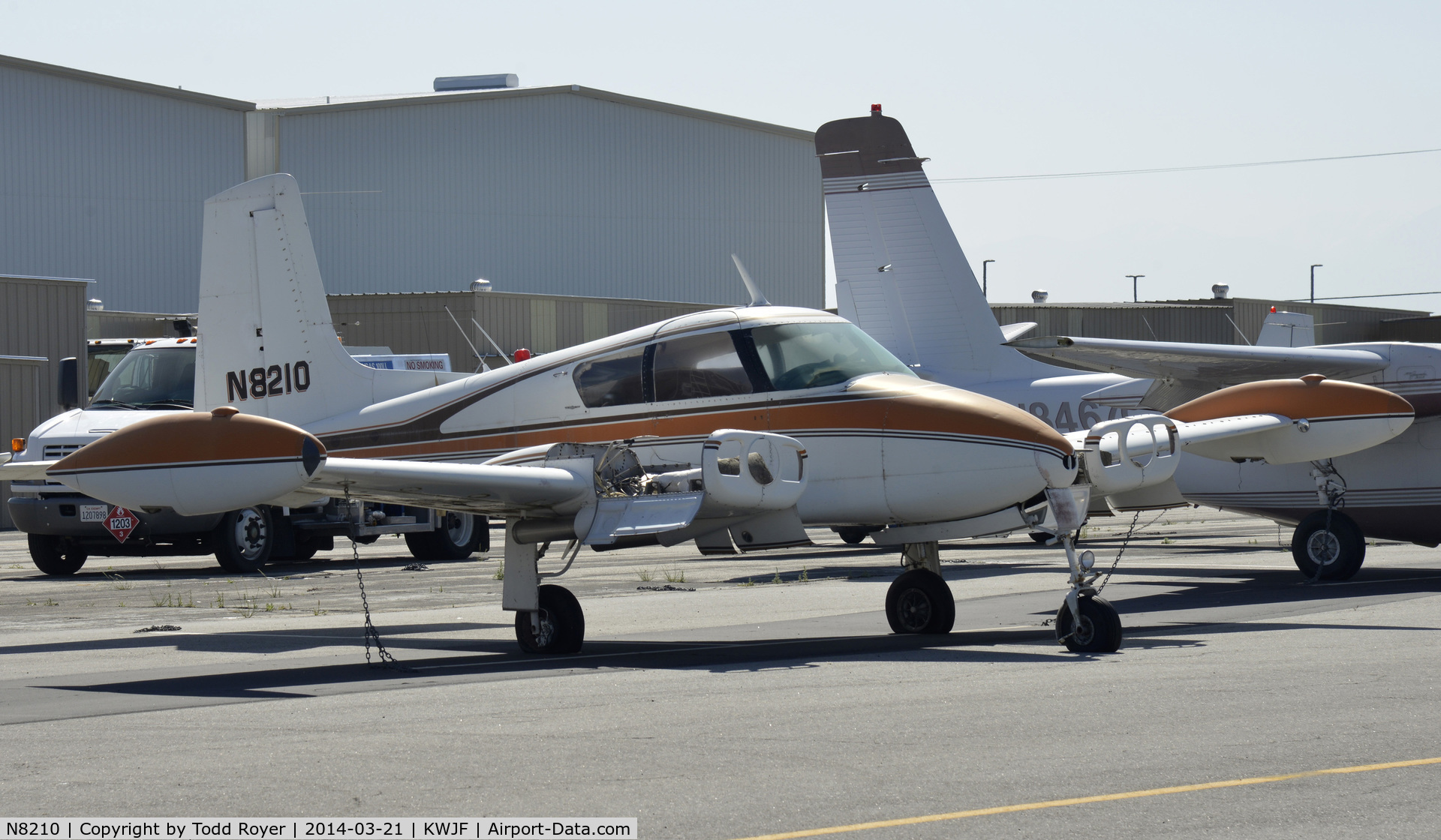 N8210, 1955 Cessna 310 C/N 35172, Maybe parked forever?