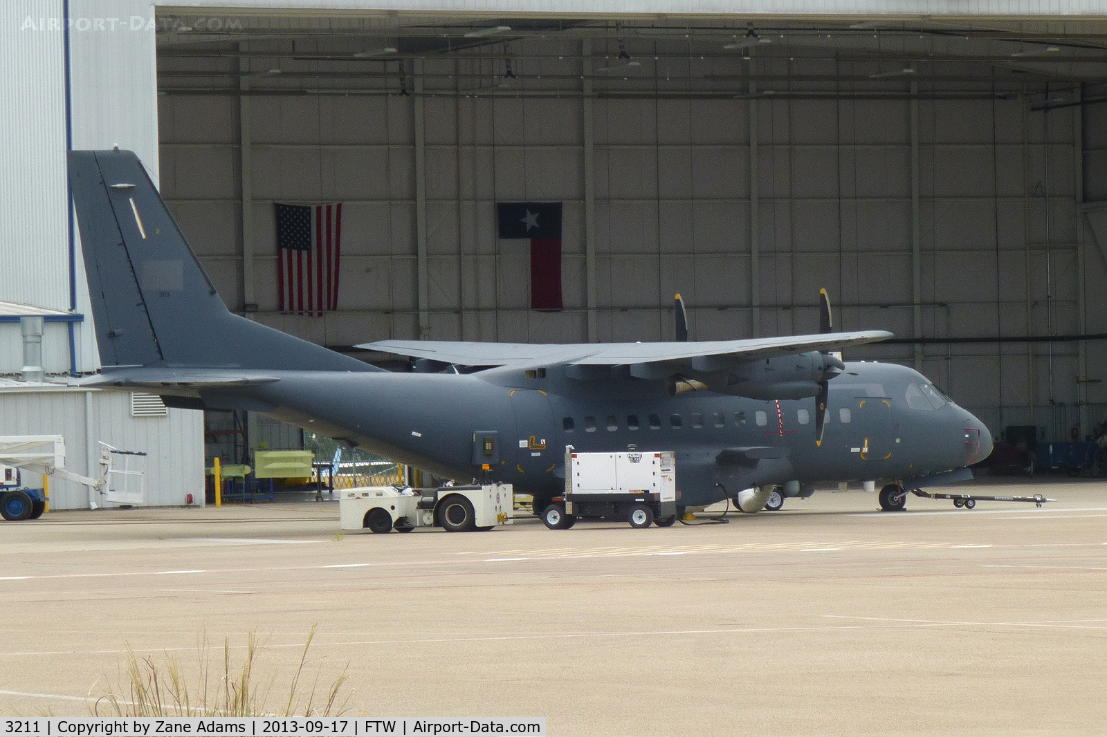 3211, 2013 CASA CN-235M C/N C-035, Jordanian Air Force Gunship at Meacham Field, Fort Worth, TX