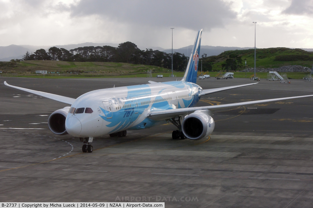 B-2737, 2013 Boeing 787-8 Dreamliner C/N 34930, At Auckland