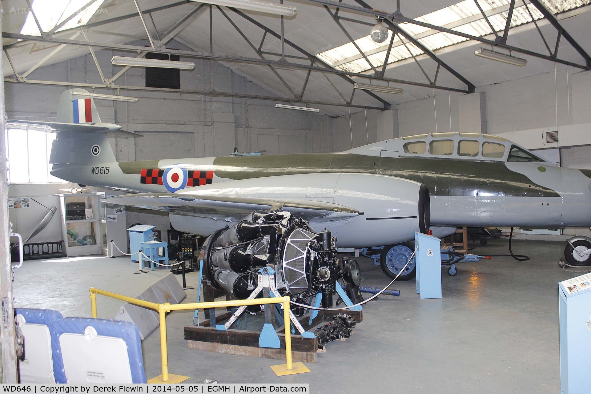 WD646, 1951 Gloster Meteor TT.20 C/N Not found WD646, Seen at the RAF Manston History Museum.