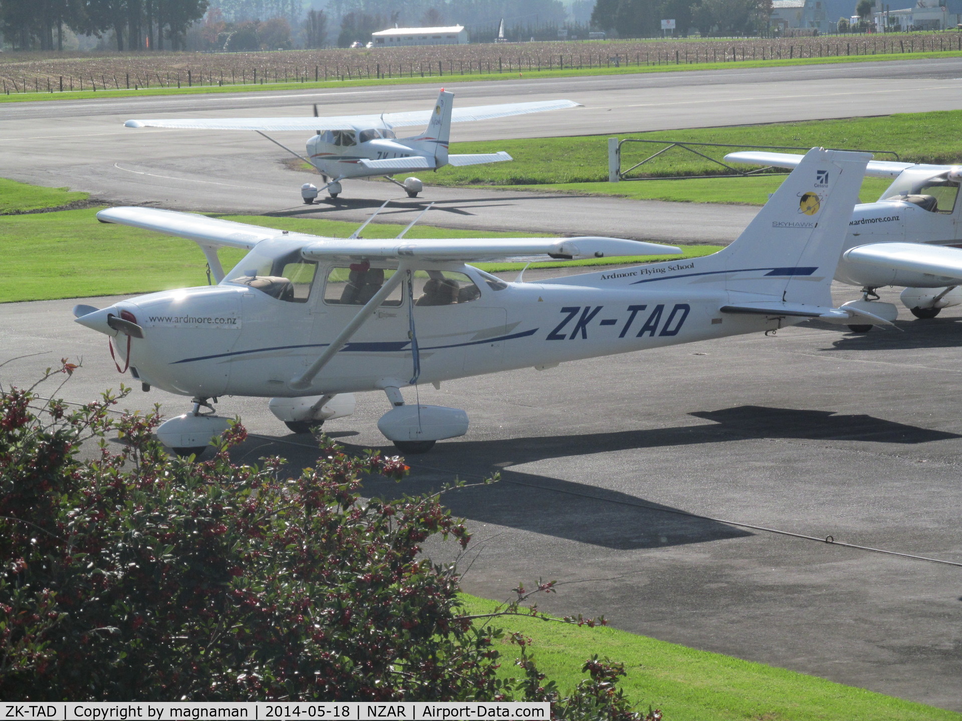 ZK-TAD, 2007 Cessna 172R C/N 17281456, Not a GA7 but another Ardmore based Cessna 172 c/n 81456