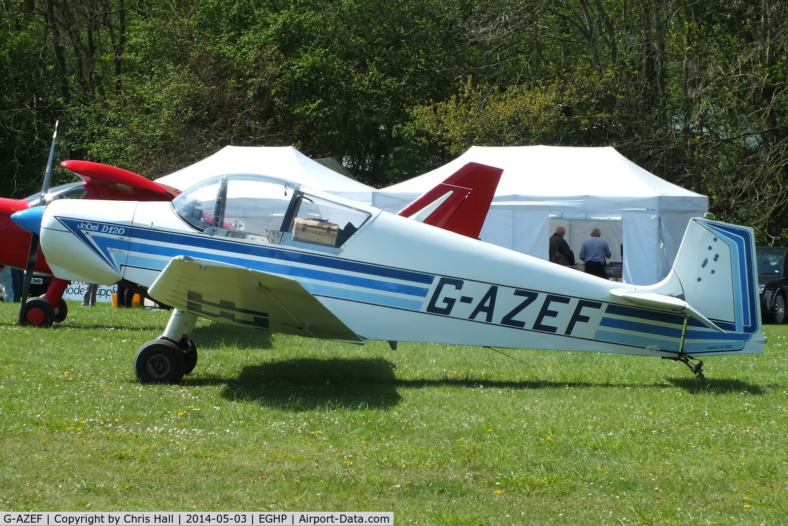 G-AZEF, 1966 Wassmer (Jodel) D-120 Paris-Nice C/N 321, at the 2014 Microlight Trade Fair, Popham