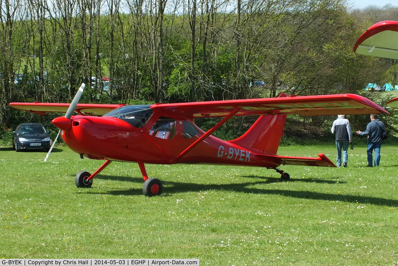 G-BYEK, 2000 Stoddard-Hamilton GlaStar GS-1 C/N PFA 295-13087, at the 2014 Microlight Trade Fair, Popham