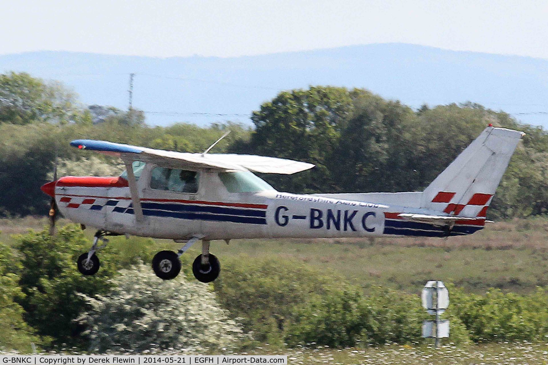 G-BNKC, 1978 Cessna 152 C/N 152-81036, Visiting Cessna 152 from the Herefordshire Areo Club, seen at EGFH.