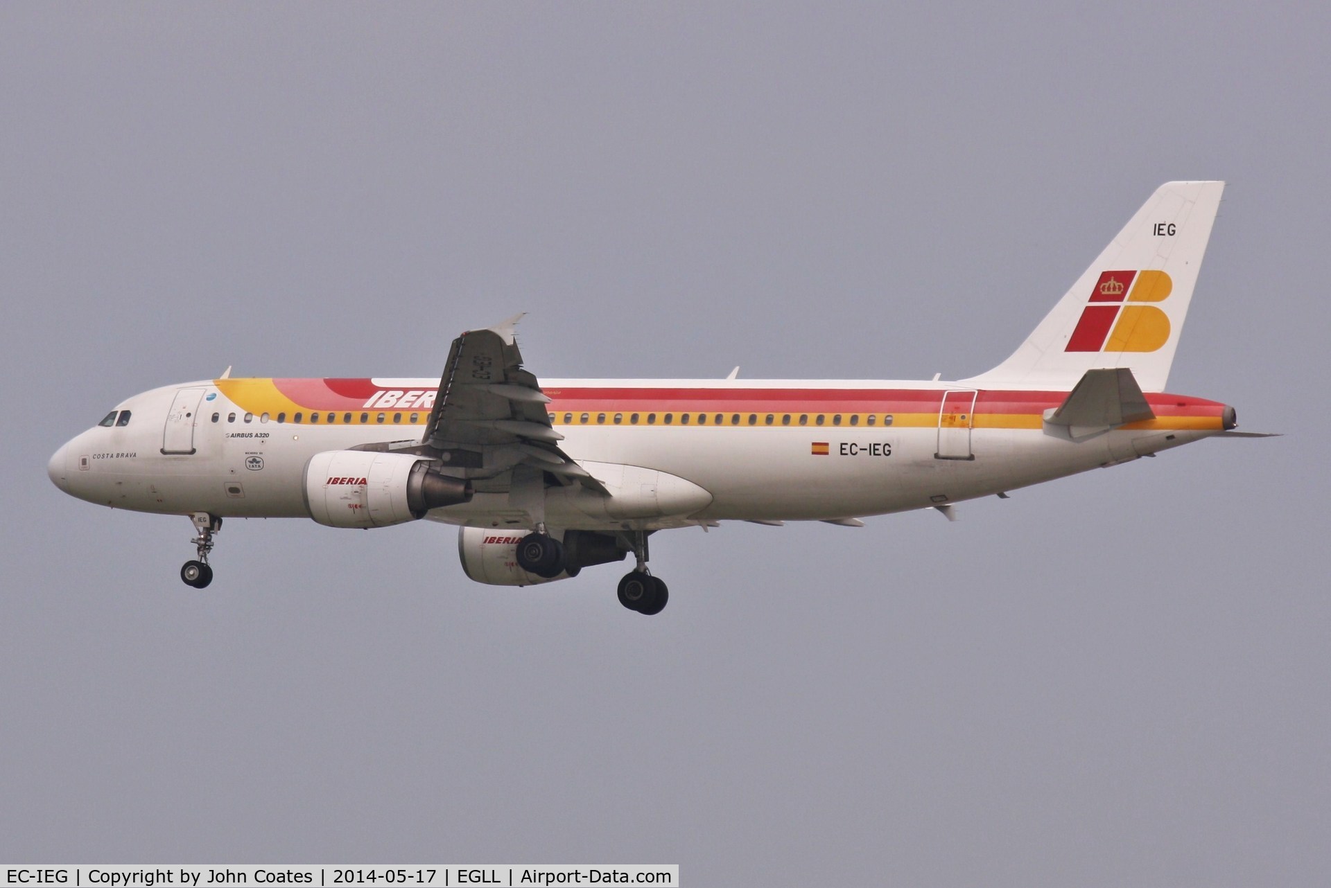 EC-IEG, 2001 Airbus A320-214 C/N 1674, Finals 27L