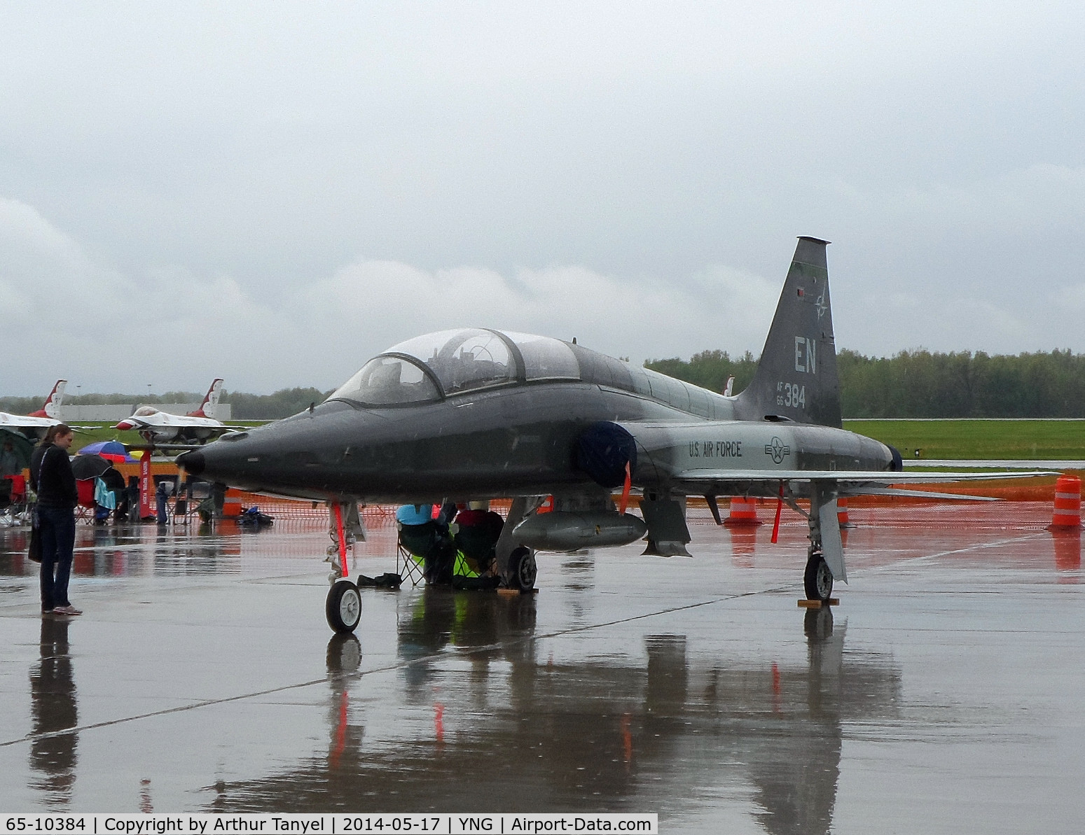 65-10384, 1965 Northrop T-38A Talon C/N N.5803, On display @ the Youngstown Airshow