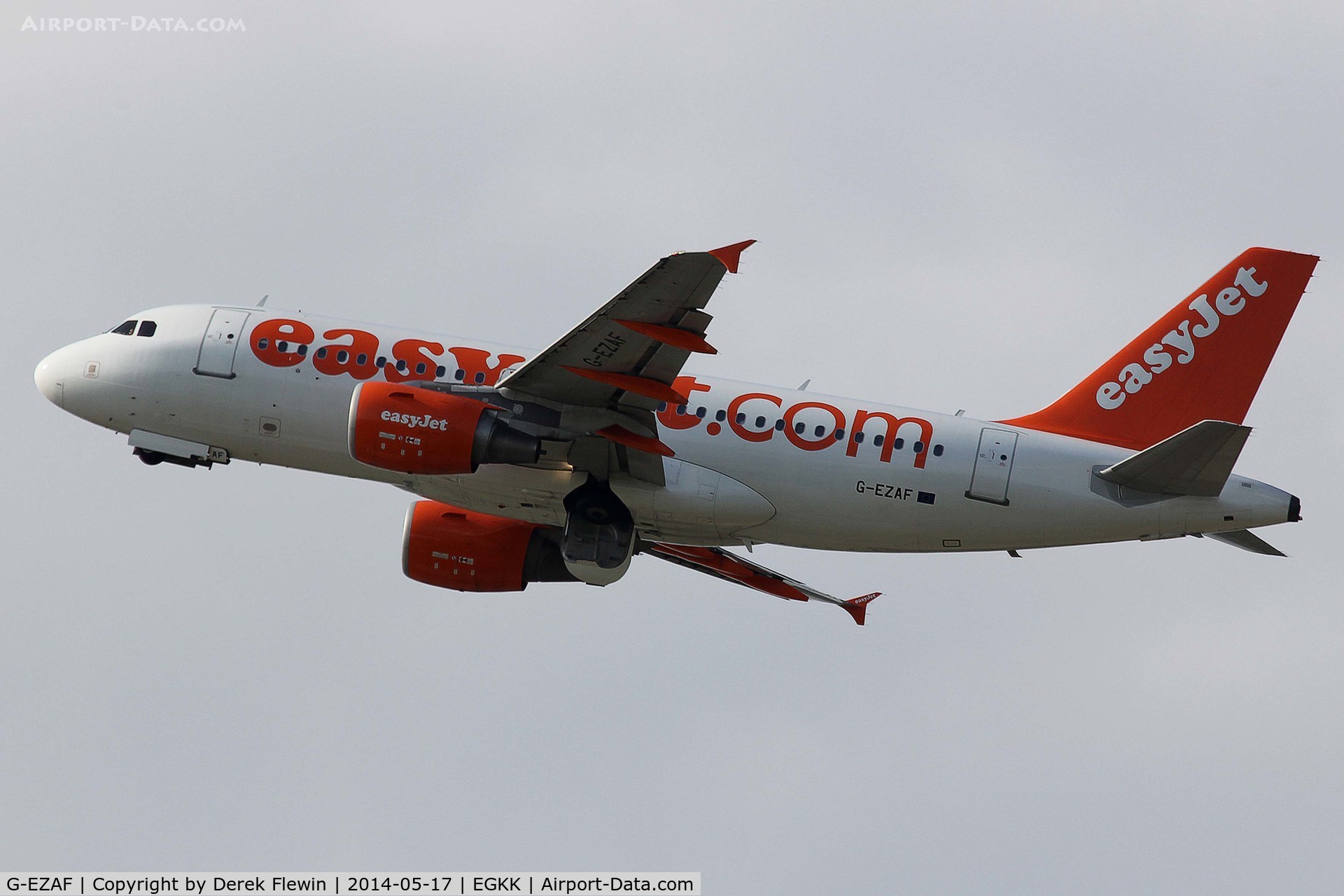 G-EZAF, 2006 Airbus A319-111 C/N 2715, Seen pulling out from runway 26R at EGKK.