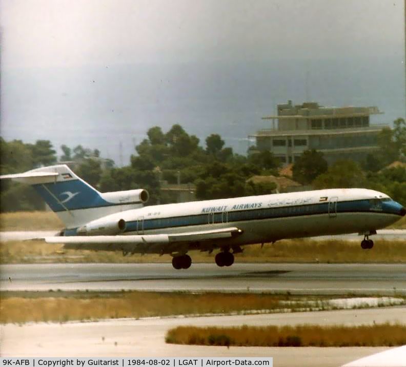 9K-AFB, 1980 Boeing 727-269 C/N 22380/1670, Another one from the terraces at the old Athens Airport.