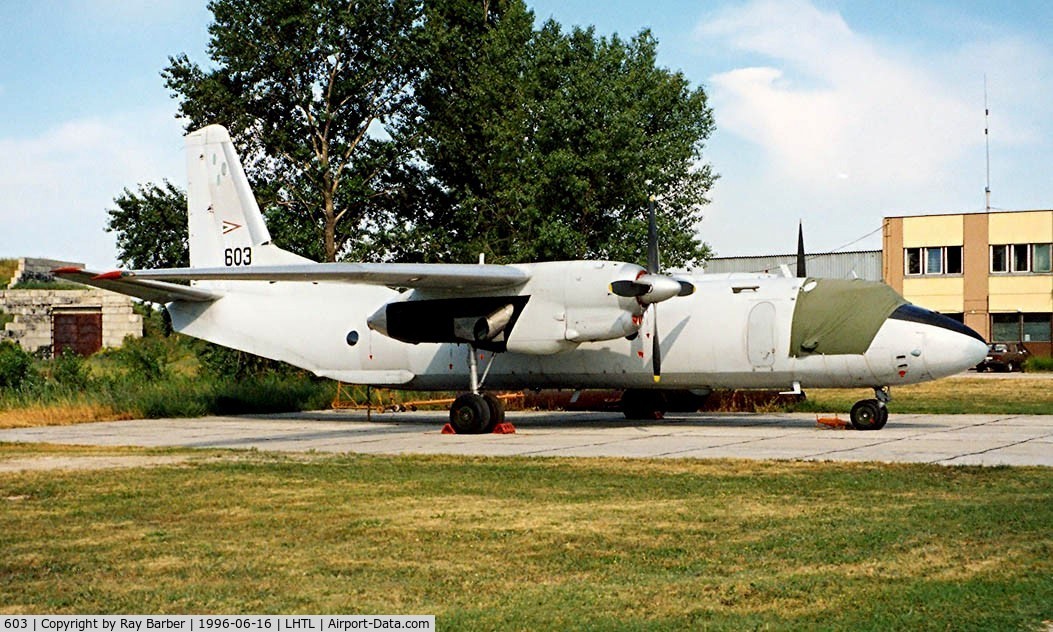603, 1975 Antonov An-26 C/N 3603, Antonov An-26 [36-03] (Hungarian Air Force) Tokol~HA 16/06/1996