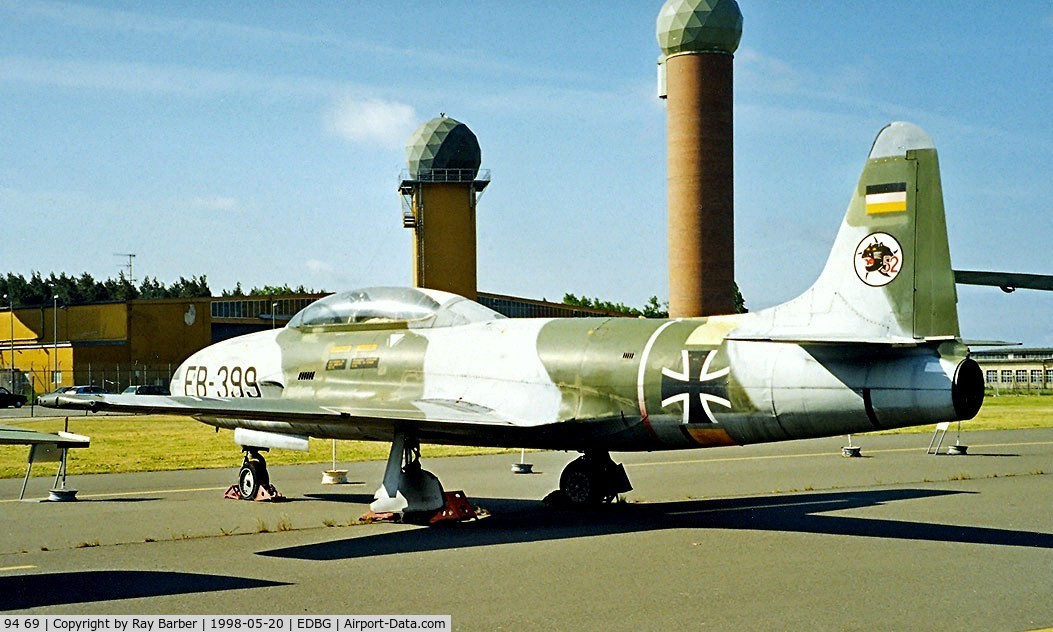 94 69, 1954 Lockheed T-33A Shooting Star C/N 580-9257, Lockheed T-33A Shooting Star [580-9257] Berlin-Gatow~D 20/05/1998