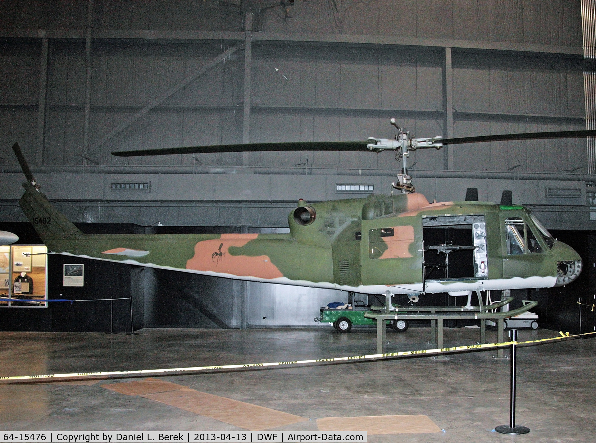 64-15476, 1964 Bell UH-1P Iroquois C/N 7026, The P-suffix was the gunship version of the Huey.