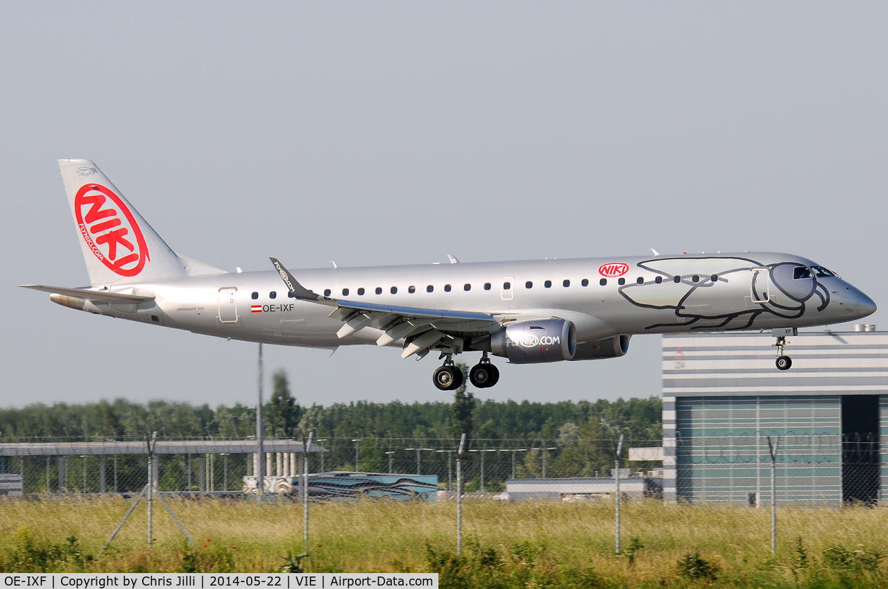 OE-IXF, 2011 Embraer 190LR (ERJ-190-100LR) C/N 19000420, NIKI