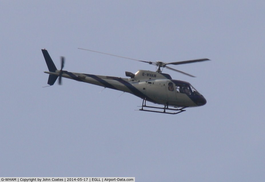 G-WHAM, 2001 Eurocopter AS-350B-3 Ecureuil Ecureuil C/N 3494, Crossing S to N