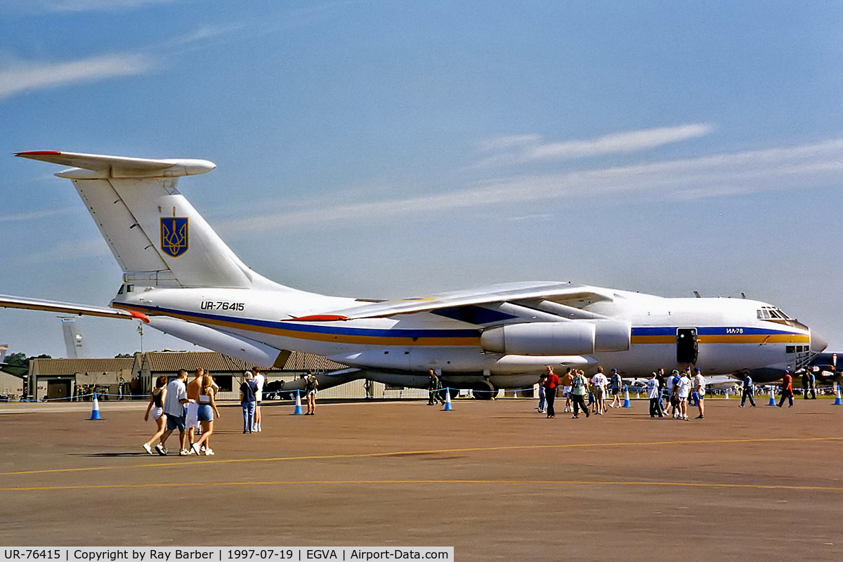 UR-76415, 1987 Ilyushin Il-76 C/N 0083481440, Ilyushin IL-76 [0083481440] (Ukraine Air Force) RAF Fairford~G 19/07/1997