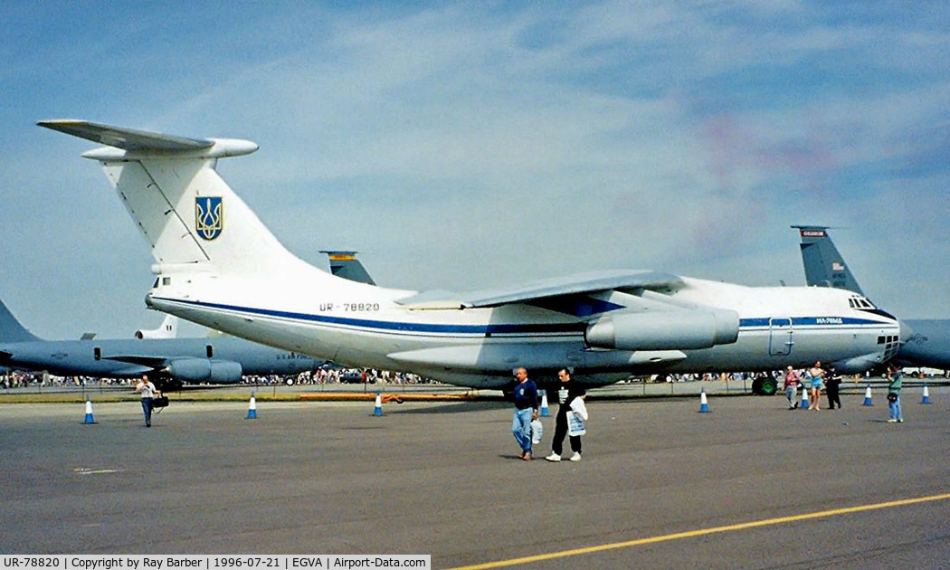 UR-78820, 1989 Ilyushin Il-76MD C/N 0093496907, Ilyushin IL-76MD [0093496907] (Ukraine Air Force) RAF Fairford~G 21/07/1996