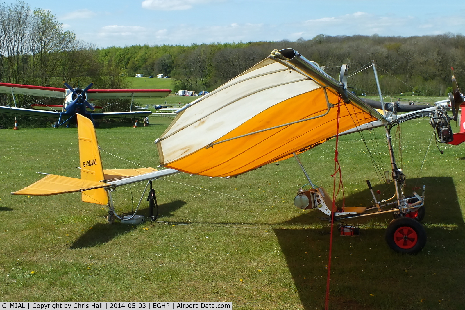 G-MJAL, Ron Wheeler Aircraft Sales Pty SCOUT MK3 C/N 0433 R/3, at the 2014 Microlight Trade Fair, Popham