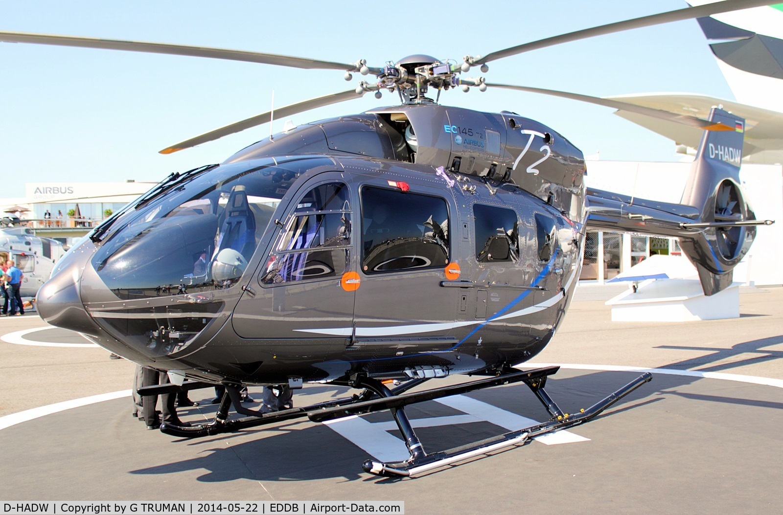 D-HADW, 2010 Eurocopter-Kawasaki EC-145T-2 (BK-117D-2) C/N 20002, A very polished EC145T2 in the static display at ILA 2014