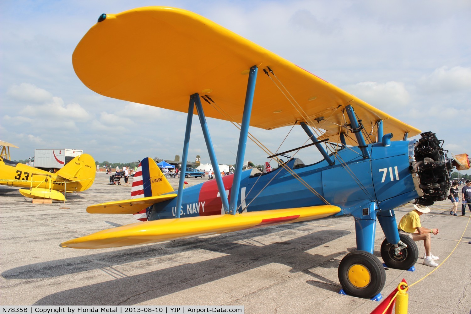 N7835B, Boeing A75N1(PT17) C/N 75-4587, PT-17 at Thunder Over Michigan