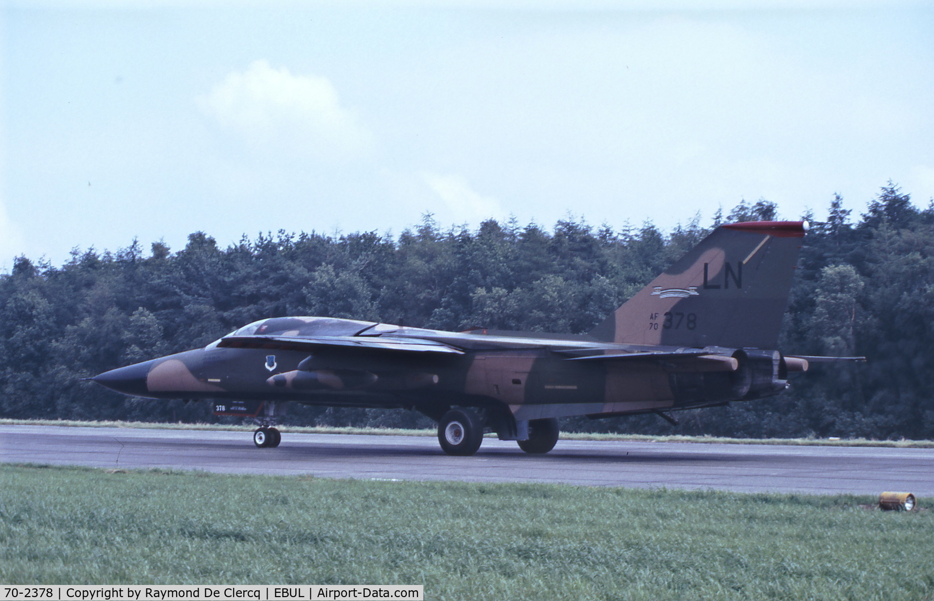 70-2378, 1970 General Dynamics F-111F Aardvark C/N E2-17, Ursel Airshow ,summer 1991.