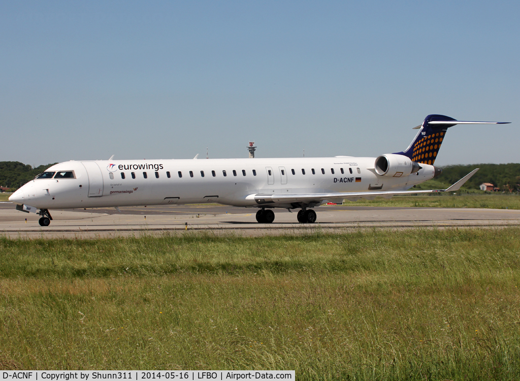 D-ACNF, 2009 Bombardier CRJ-900 (CL-600-2D24) C/N 15243, Taxiing to the Terminal...