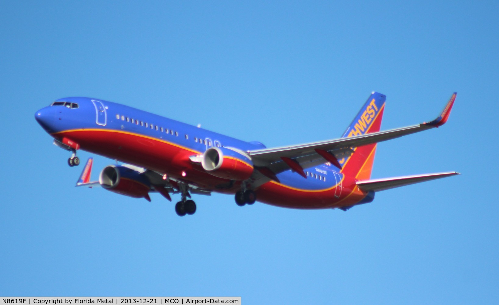 N8619F, 2013 Boeing 737-8H4 C/N 33939, Southwest 737-800