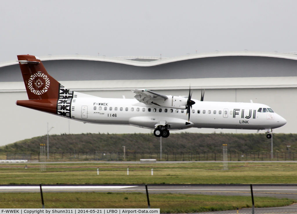 F-WWEK, 2014 ATR 72-600 (72-212A) C/N 1146, C/n 1146 - To be DQ-FJZ